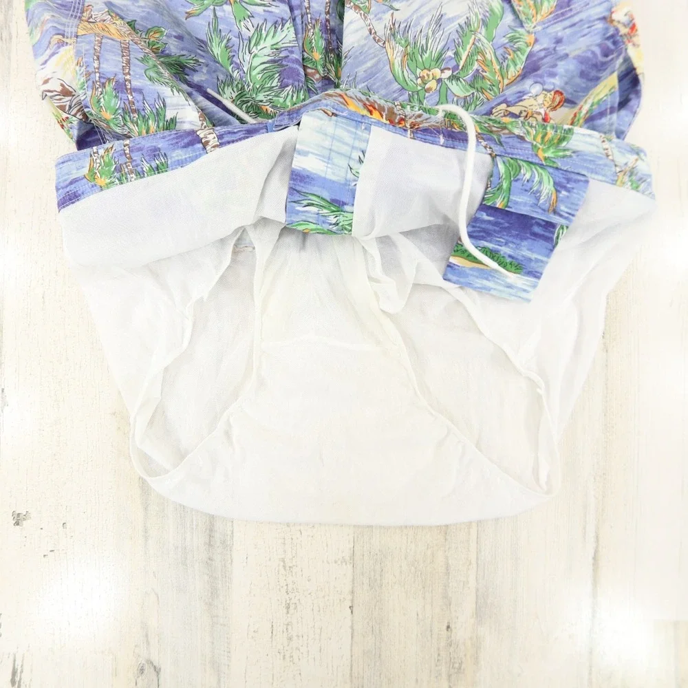 Polo Ralph Lauren Swim Shorts Mens XL Tropical Hawaiian Hula Lined Pockets